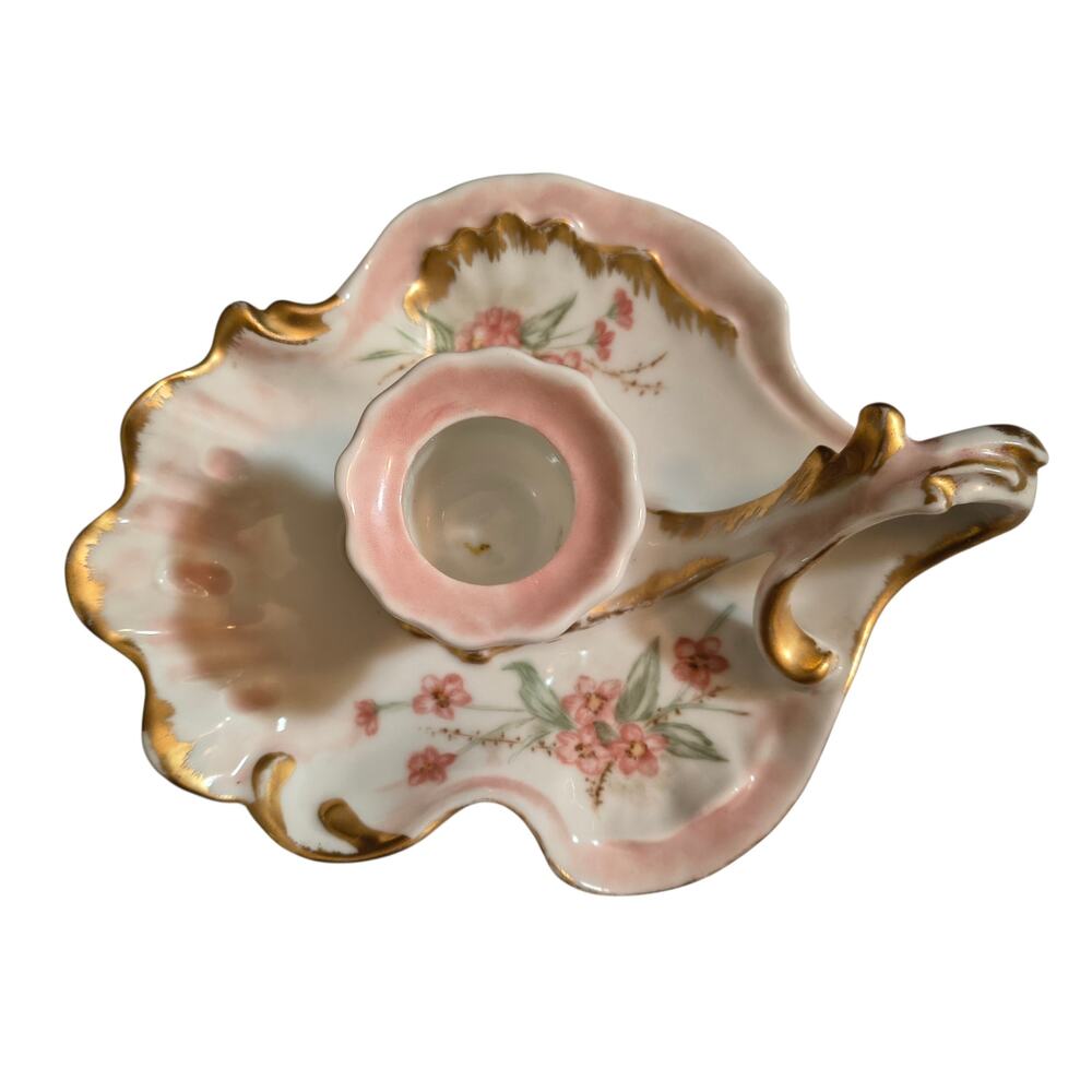 JPL  Jean Pouyat Limoges France Chamberstick Candleholder
